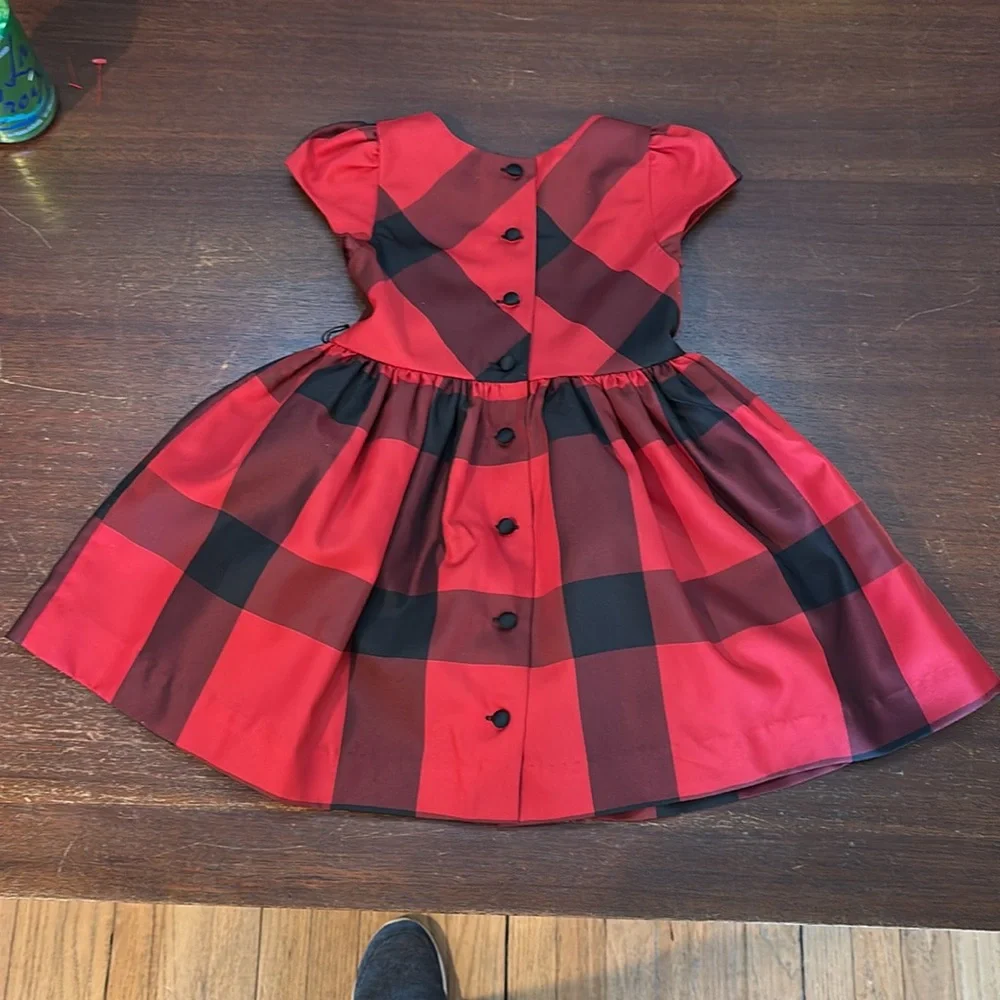 Ralph Lauren Kids Red‎ and Black Plaid Formal Dress